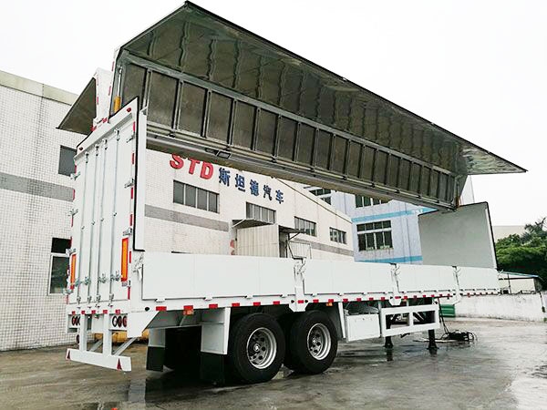 Two 40 Feet Wing-open Semi Trailer Delivered
