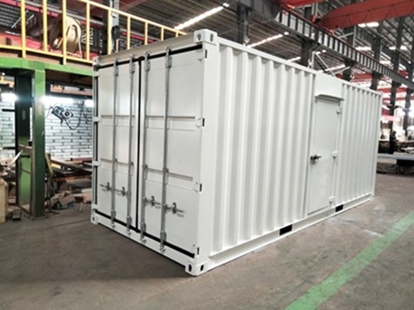 20 Foot Marine Equipment Container Rolling Off The Line