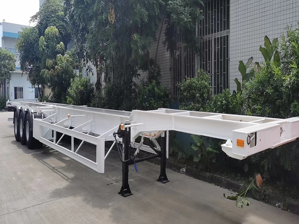 53 Feet Custom Skeleton Semi Trailer Epidemic Prevention Container Running Gear Offline